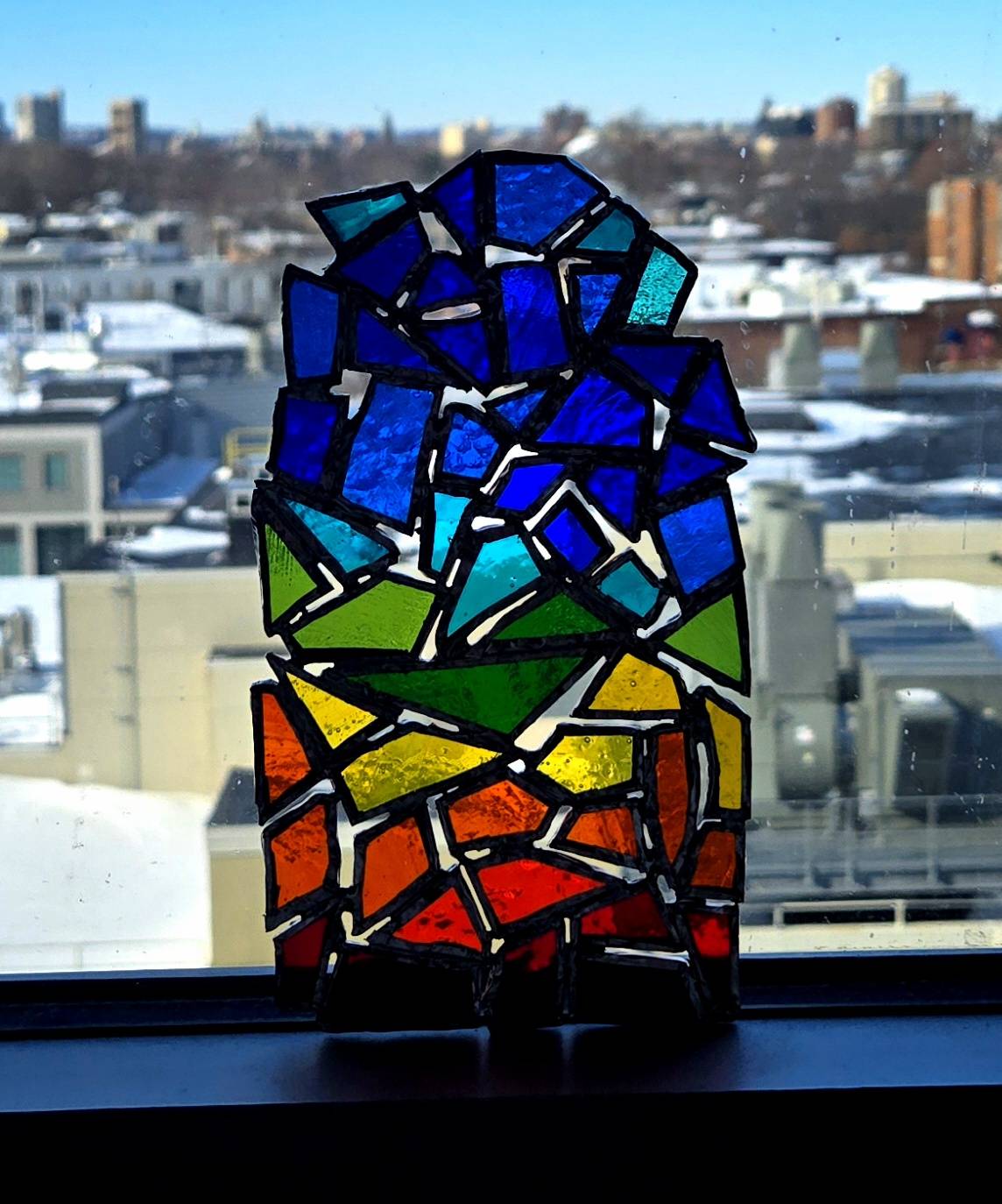 rainbow stained glass