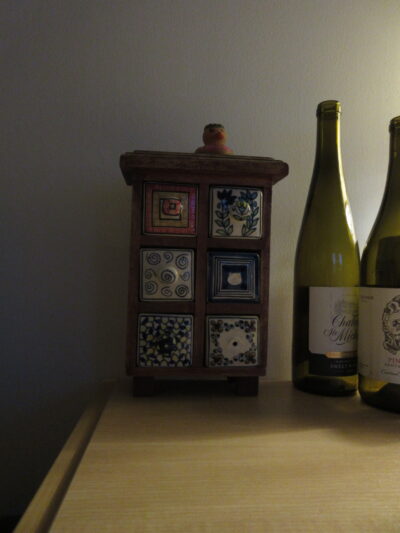 a set of ceramic drawers