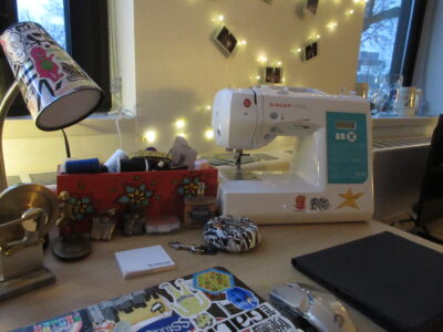 layla's sewing machine setup