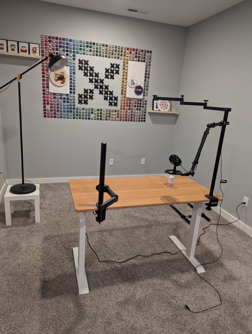 Room designed for cross stitching