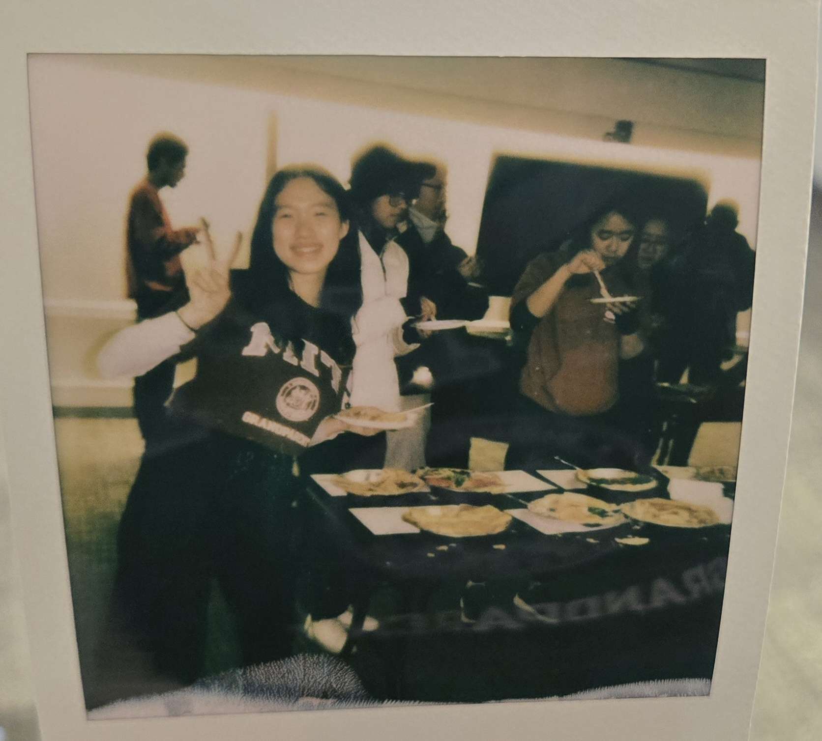 polaroid of me posing with pies