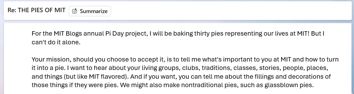pie ideas request dormspam
