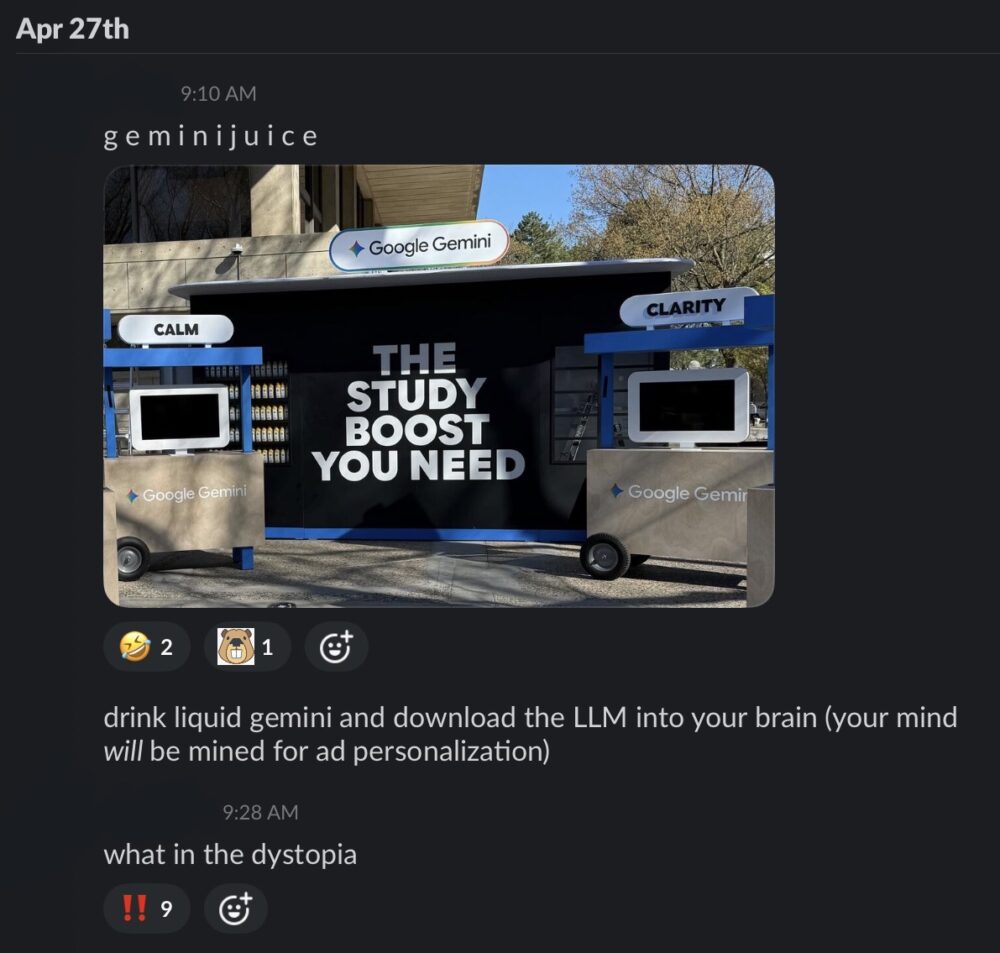 pop-up gooth titled "THE STUDY BOOST YOU NEED"