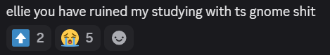 discord message about someone playing gnomes