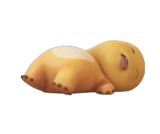 a nailong caricature lying on the floor