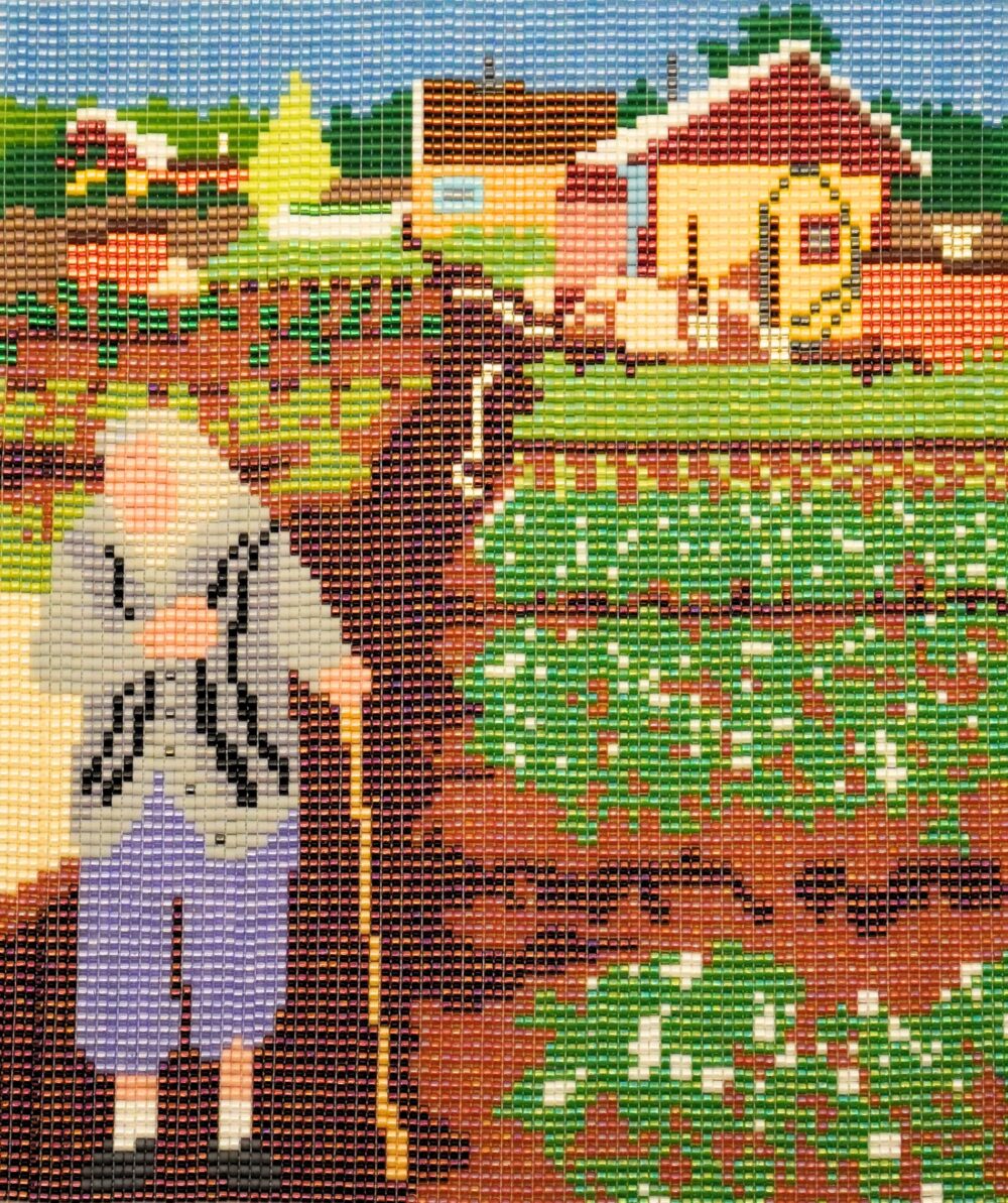 ukrainian grandma beaded art