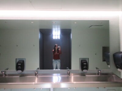 a green bathroom